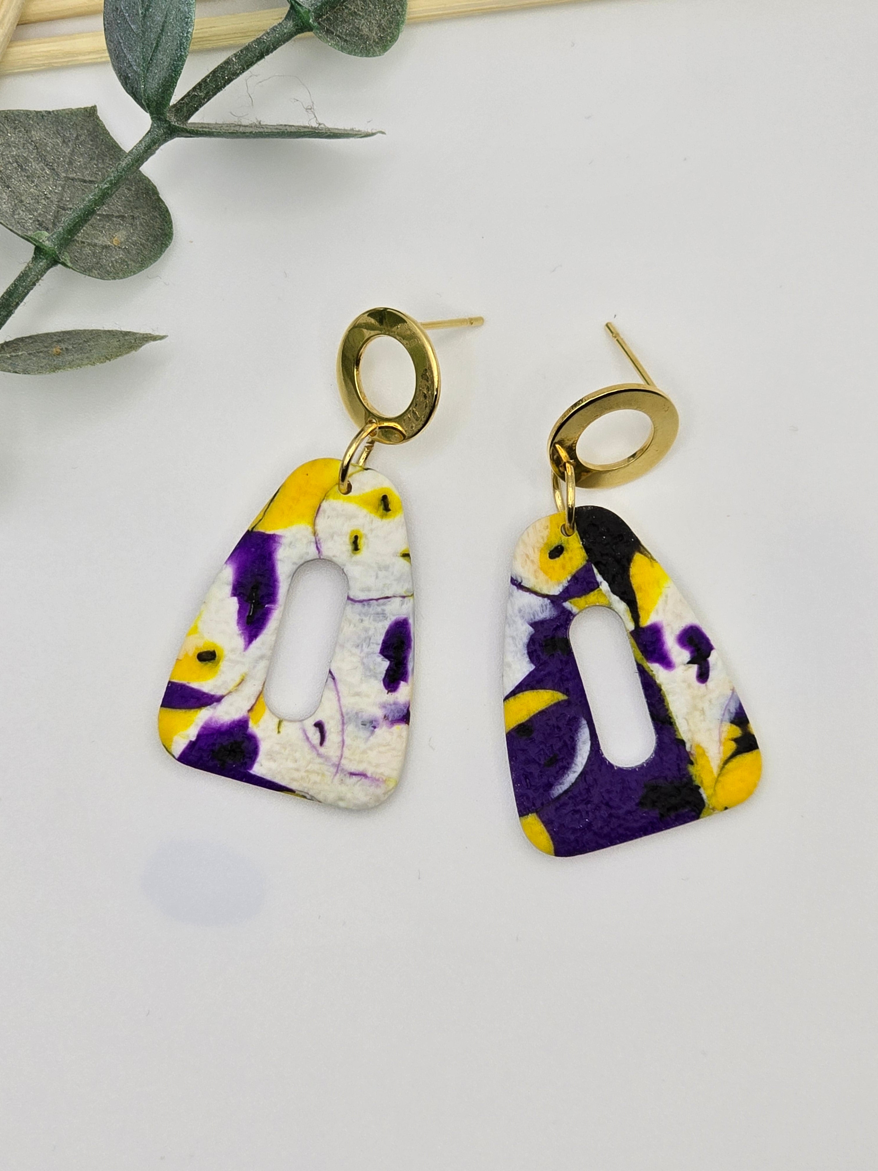 Marble Drop Earrings