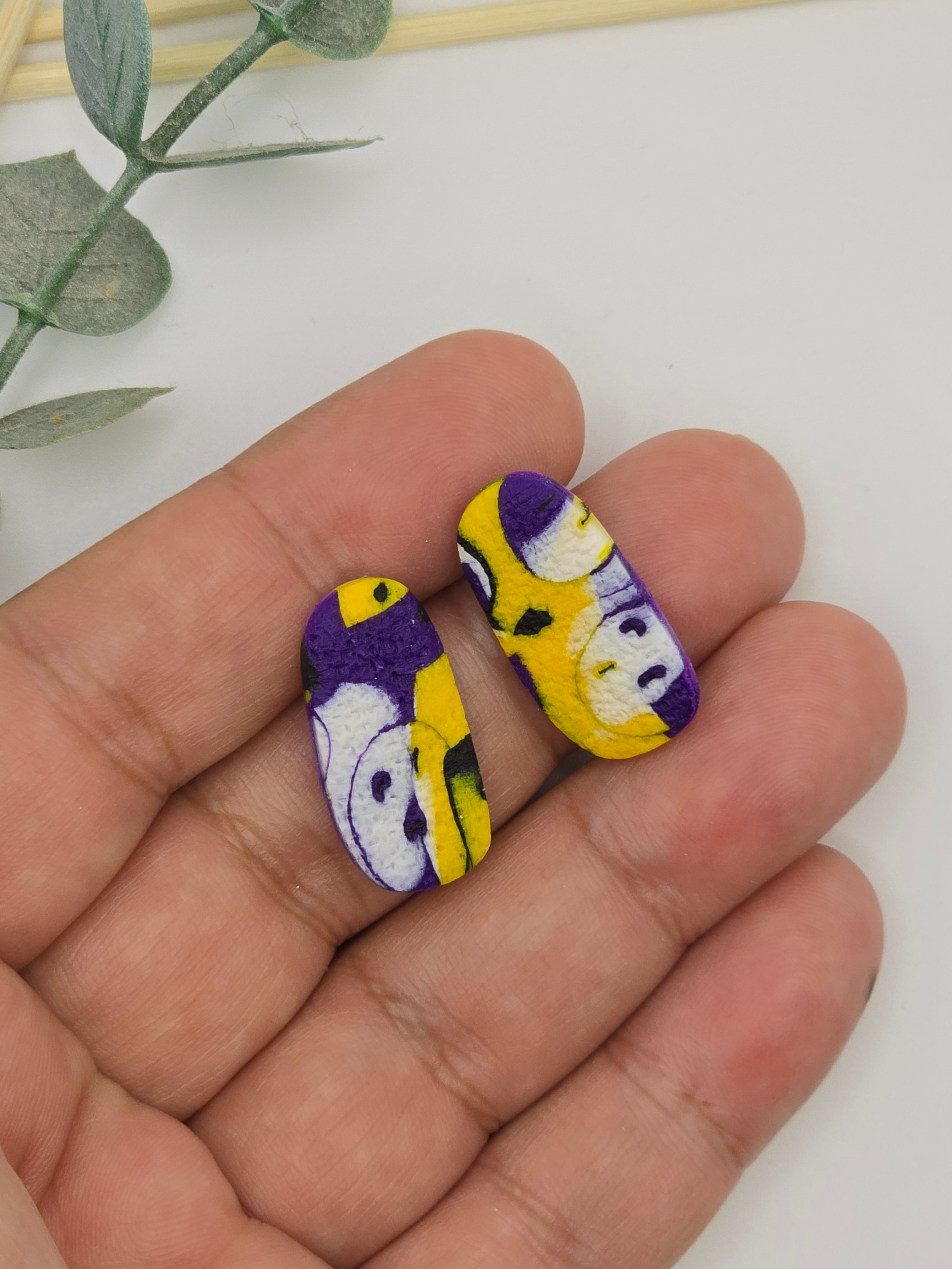 Marble Stud Earrings