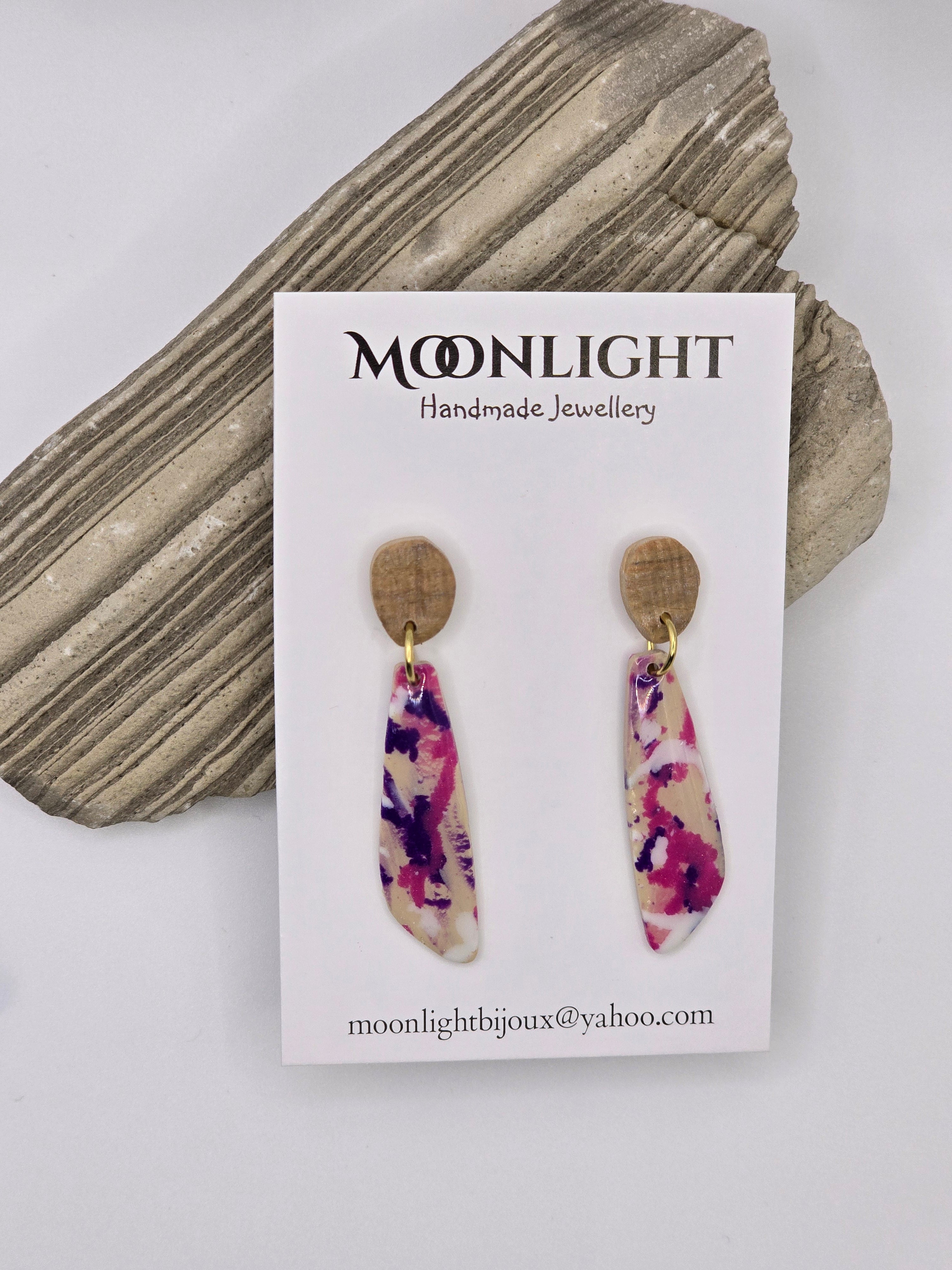 Multi Colour Earrings Pink