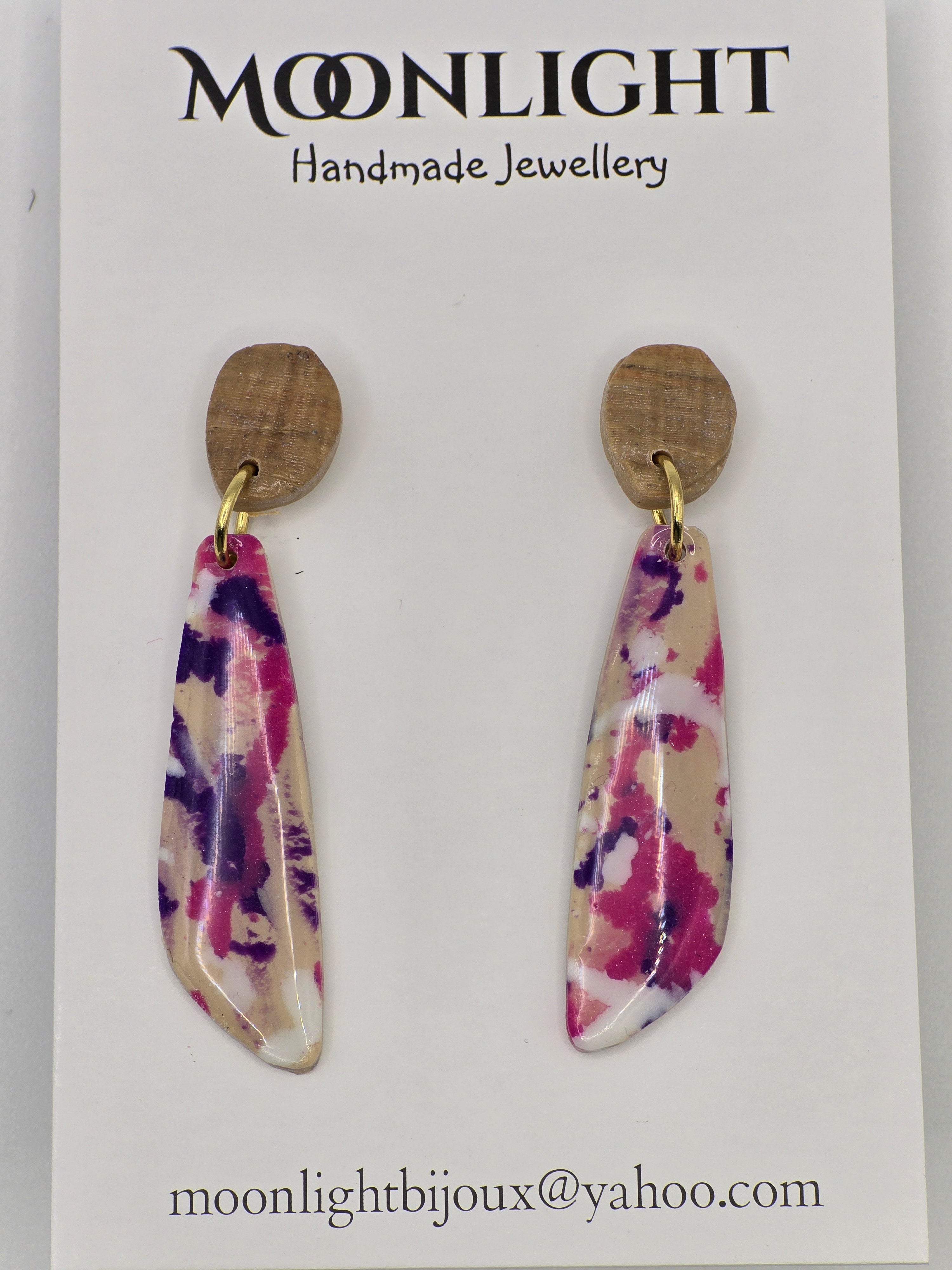 Multi Colour Earrings Pink