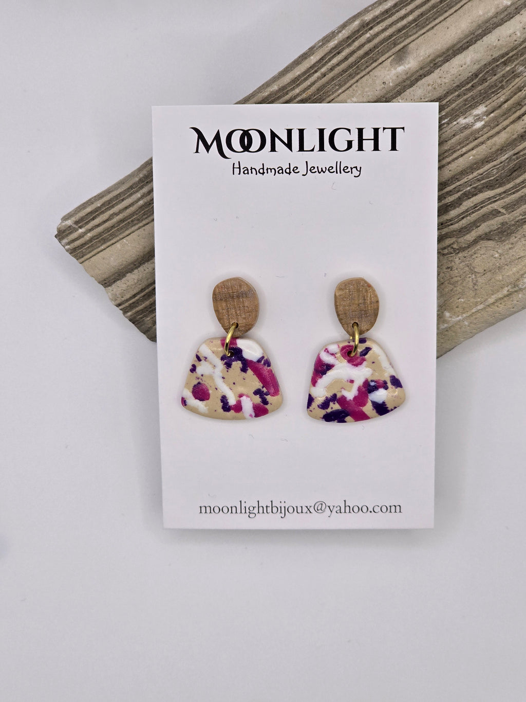 Multi Colour Earrings Pink