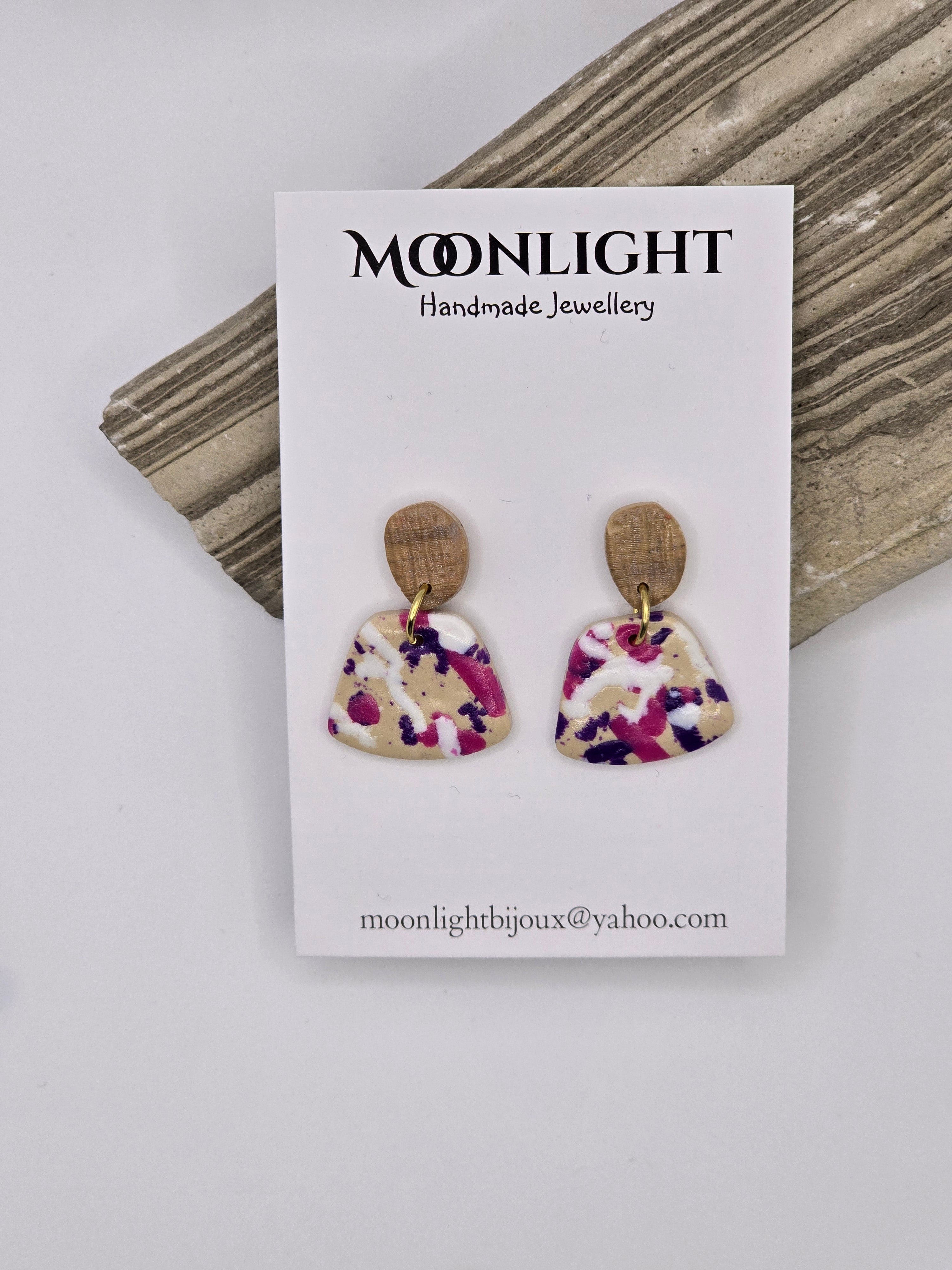 Multi Colour Earrings Pink