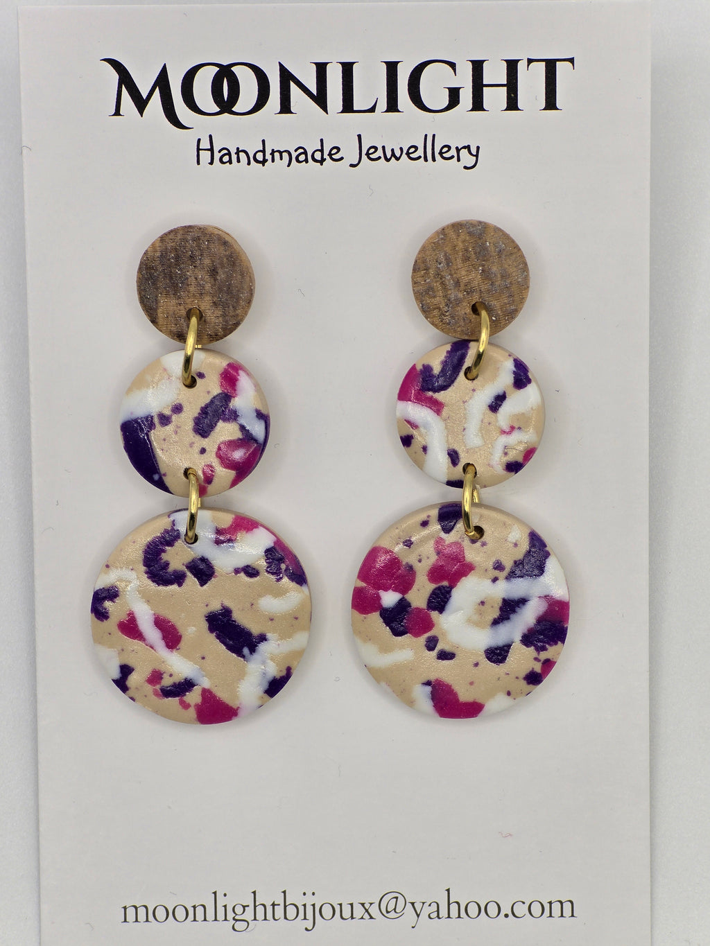 Multi Colour Earrings Pink