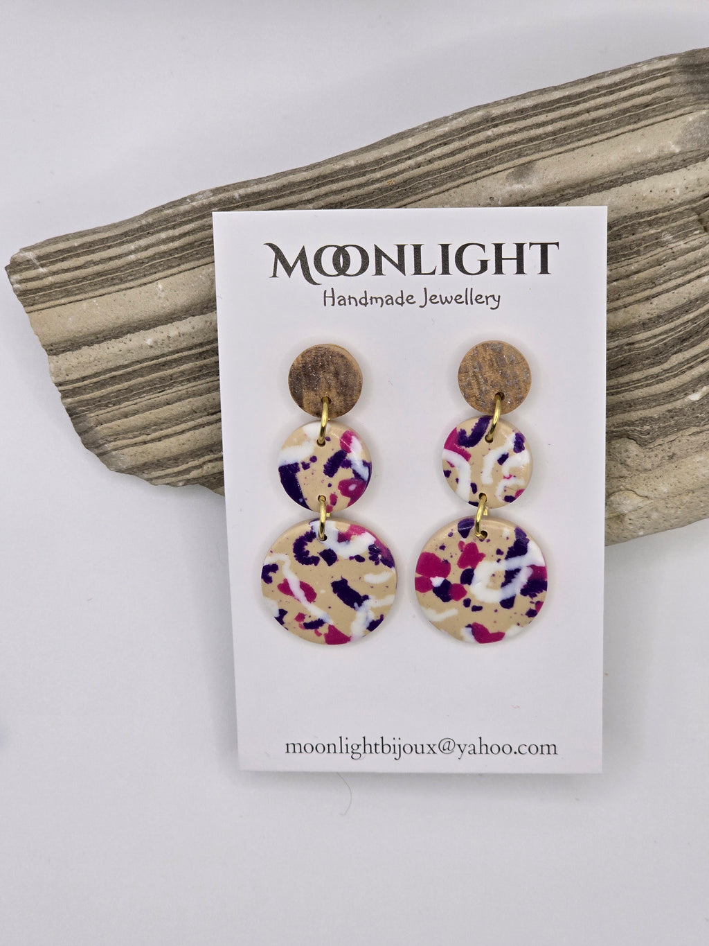 Multi Colour Earrings Pink