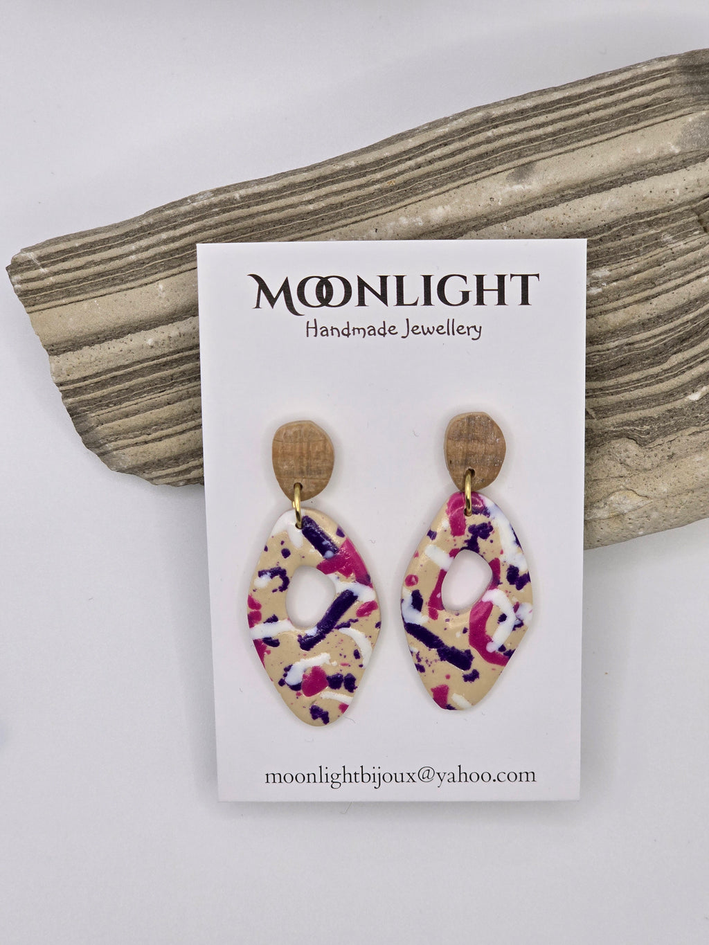 Multi Colour Earrings Pink