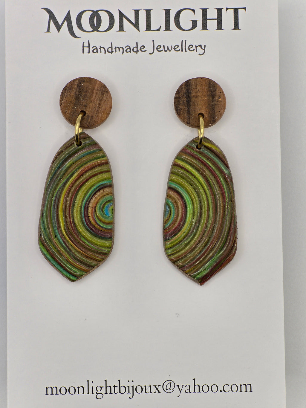 Multi Colour Textured Earrings