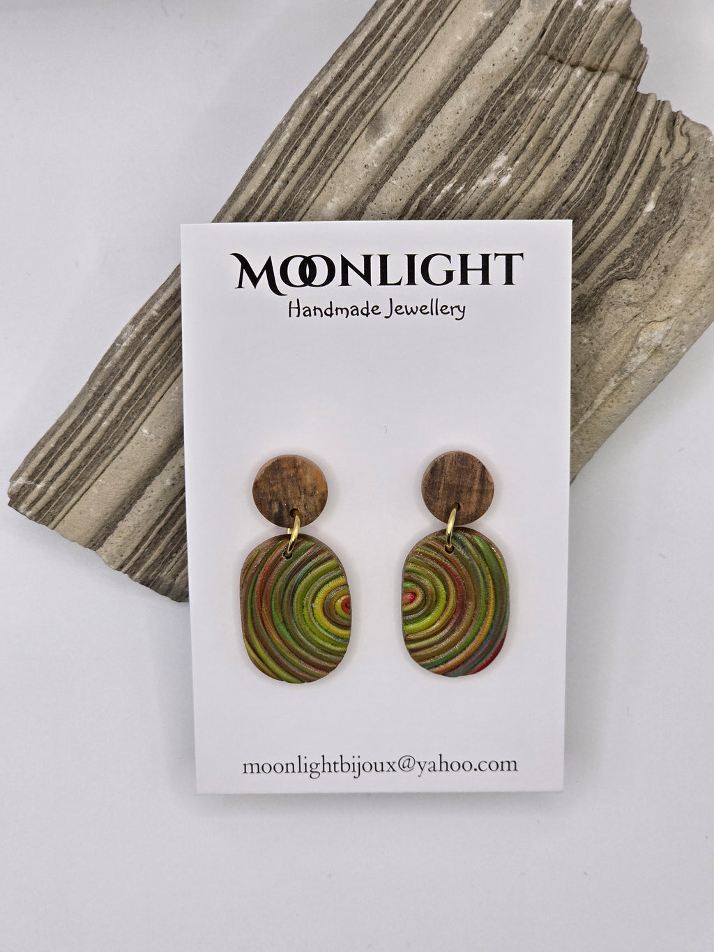 Multi Colour Textured Earrings
