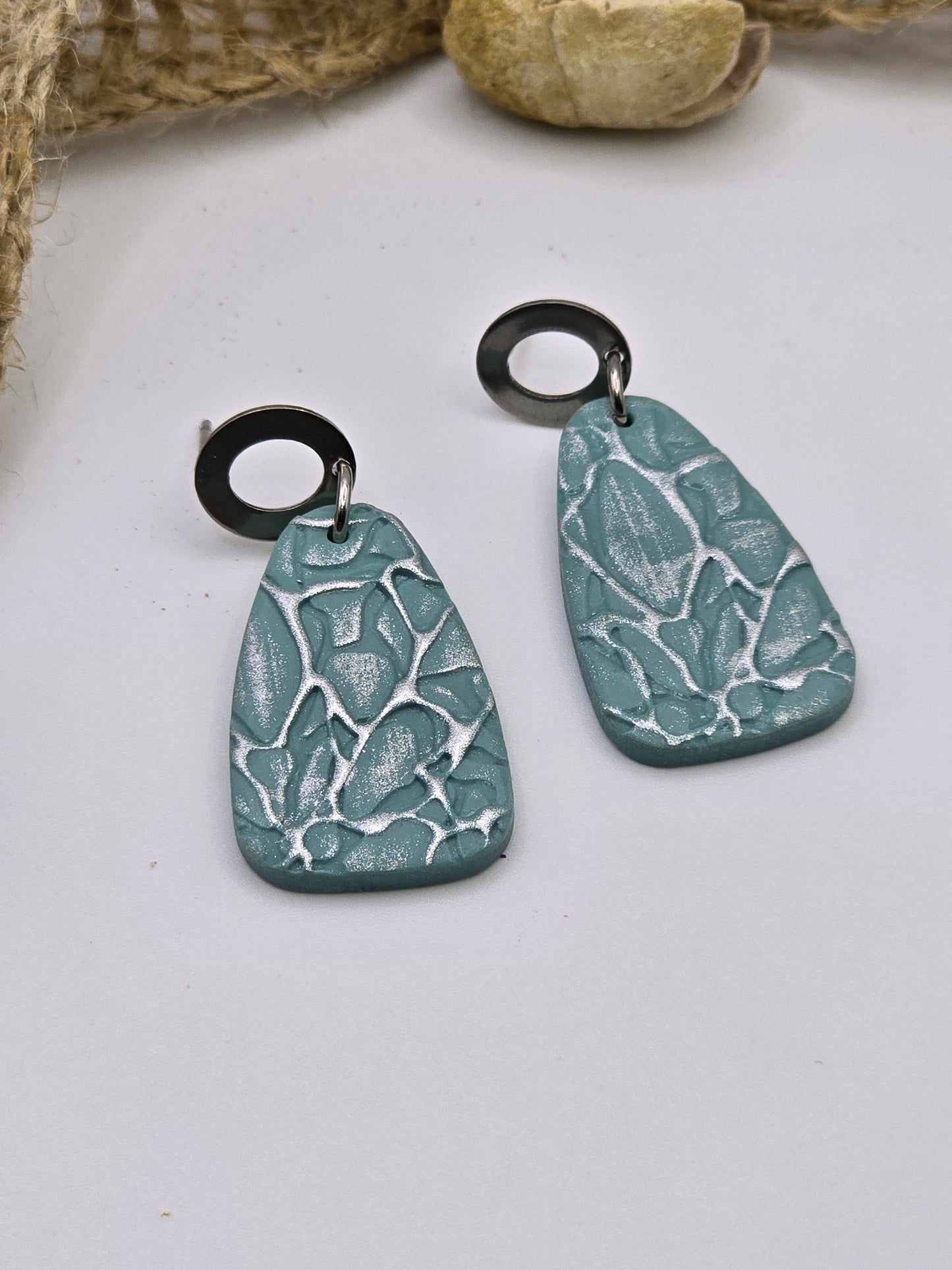 Luna Teal Collection - Earrings (various shapes)