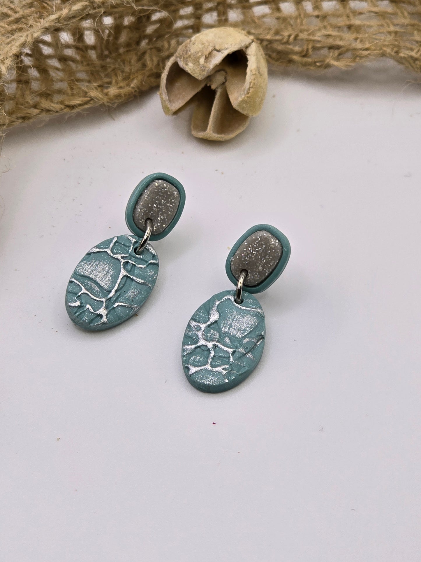 Luna Teal Collection - Earrings (various shapes)